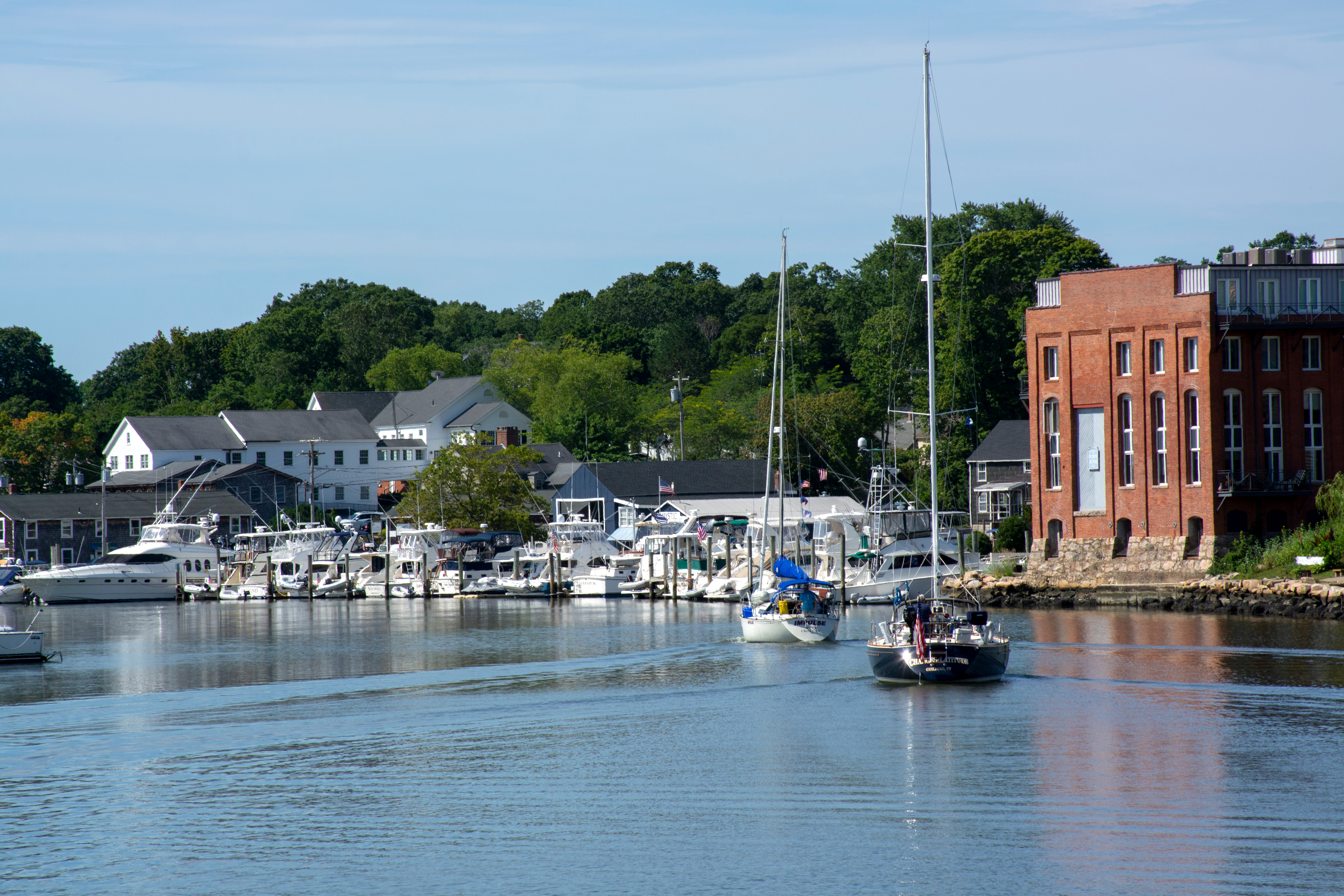 boat harbor in Mystic